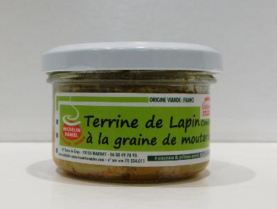 Terrine de lapin comtois à la graine de moutarde  80G