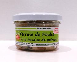 Terrine De Poulet à la fondue de poireaux   